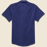 Solid Terry Shirt - Navy - OAS - STAG Provisions - Tops - S/S Woven - Solid
