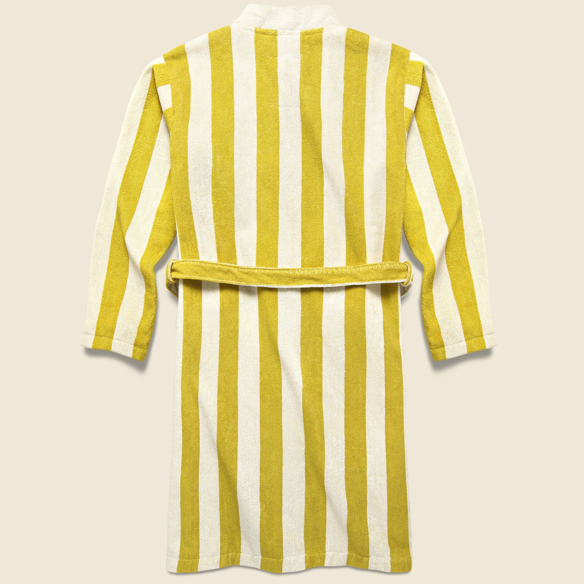 
                          Mustard Terry Robe - Yellow/Cream Stripe - OAS - STAG Provisions - Tops - Robe
                        