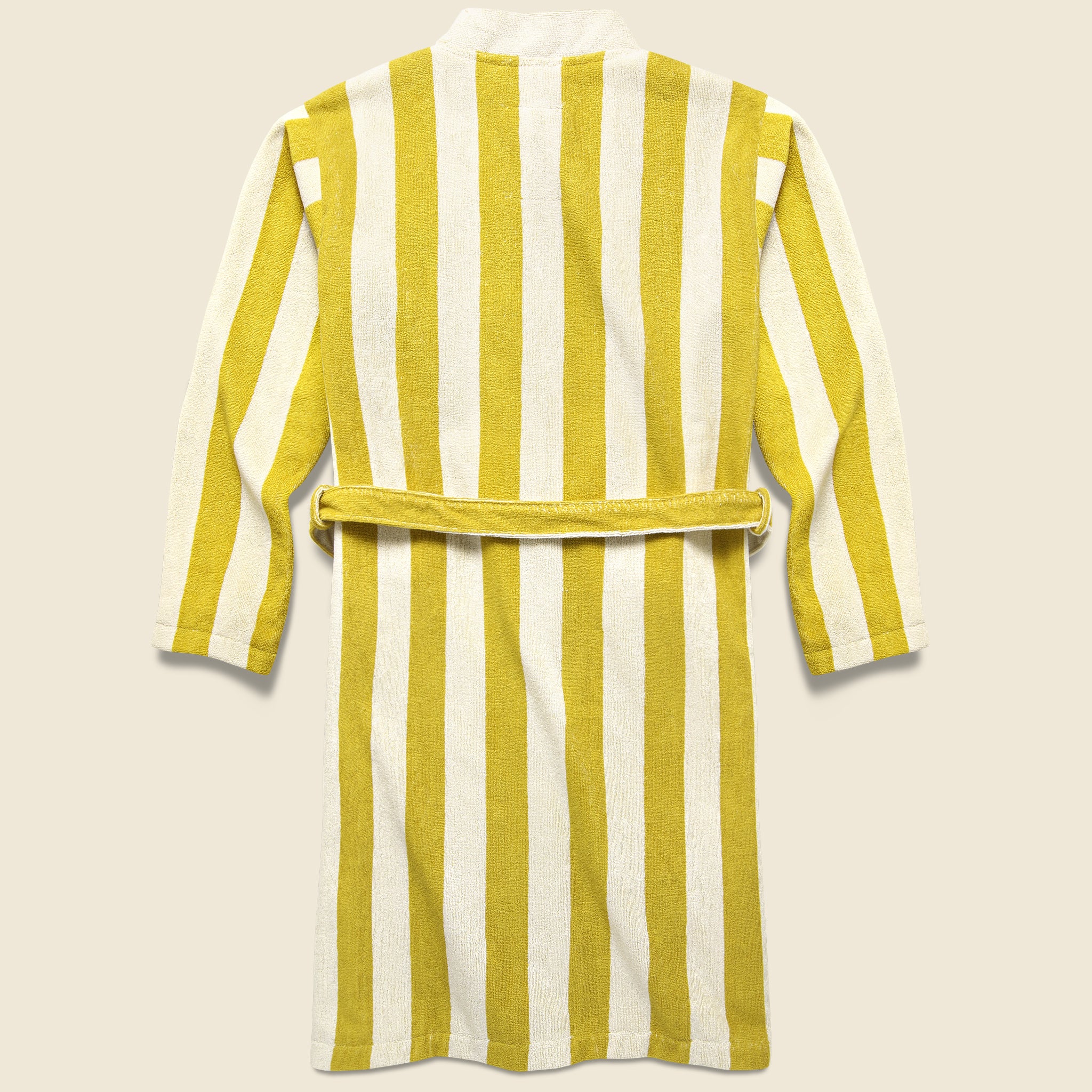 Mustard Terry Robe - Yellow/Cream Stripe - OAS - STAG Provisions - Tops - Robe