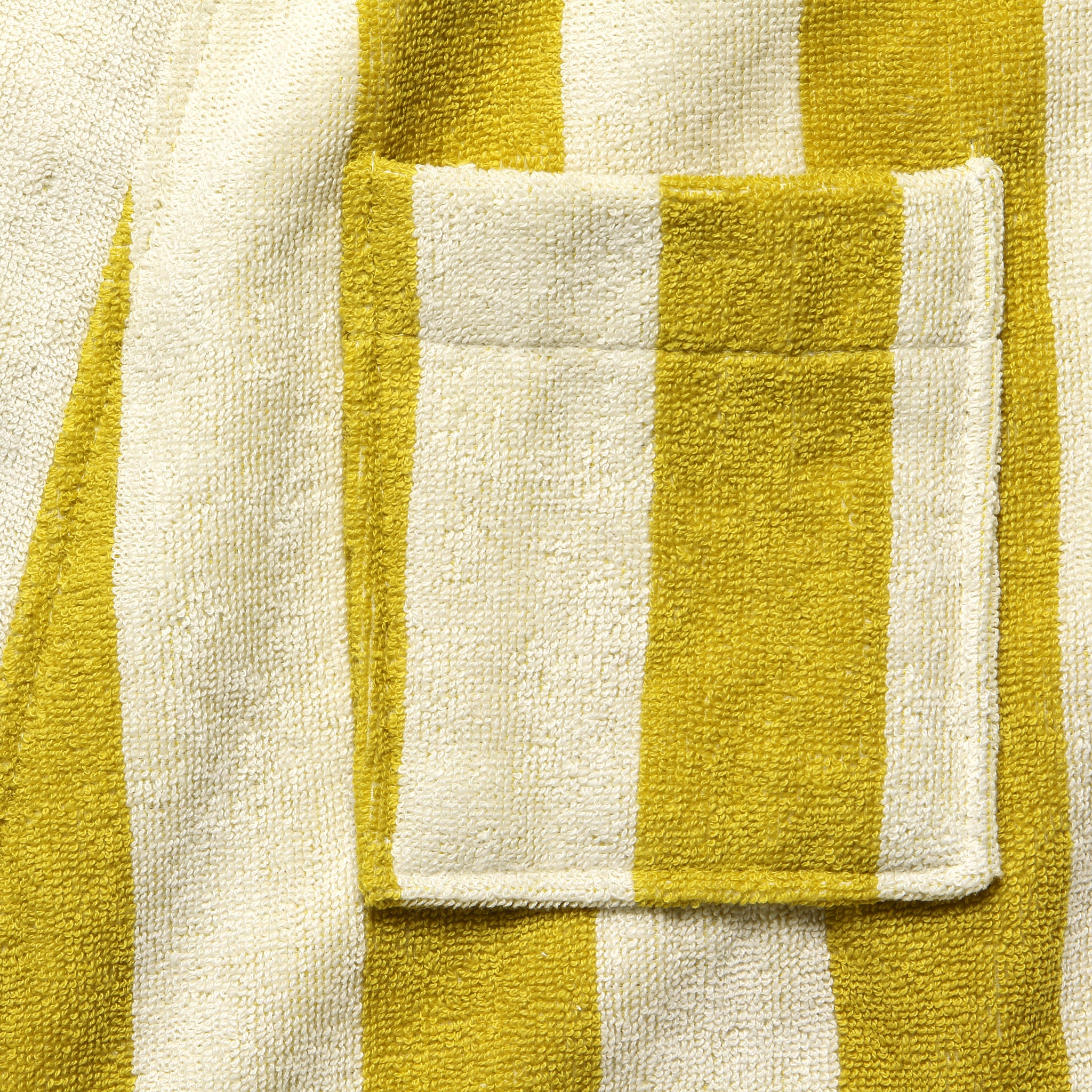 
                          Mustard Terry Robe - Yellow/Cream Stripe - OAS - STAG Provisions - Tops - Robe
                        