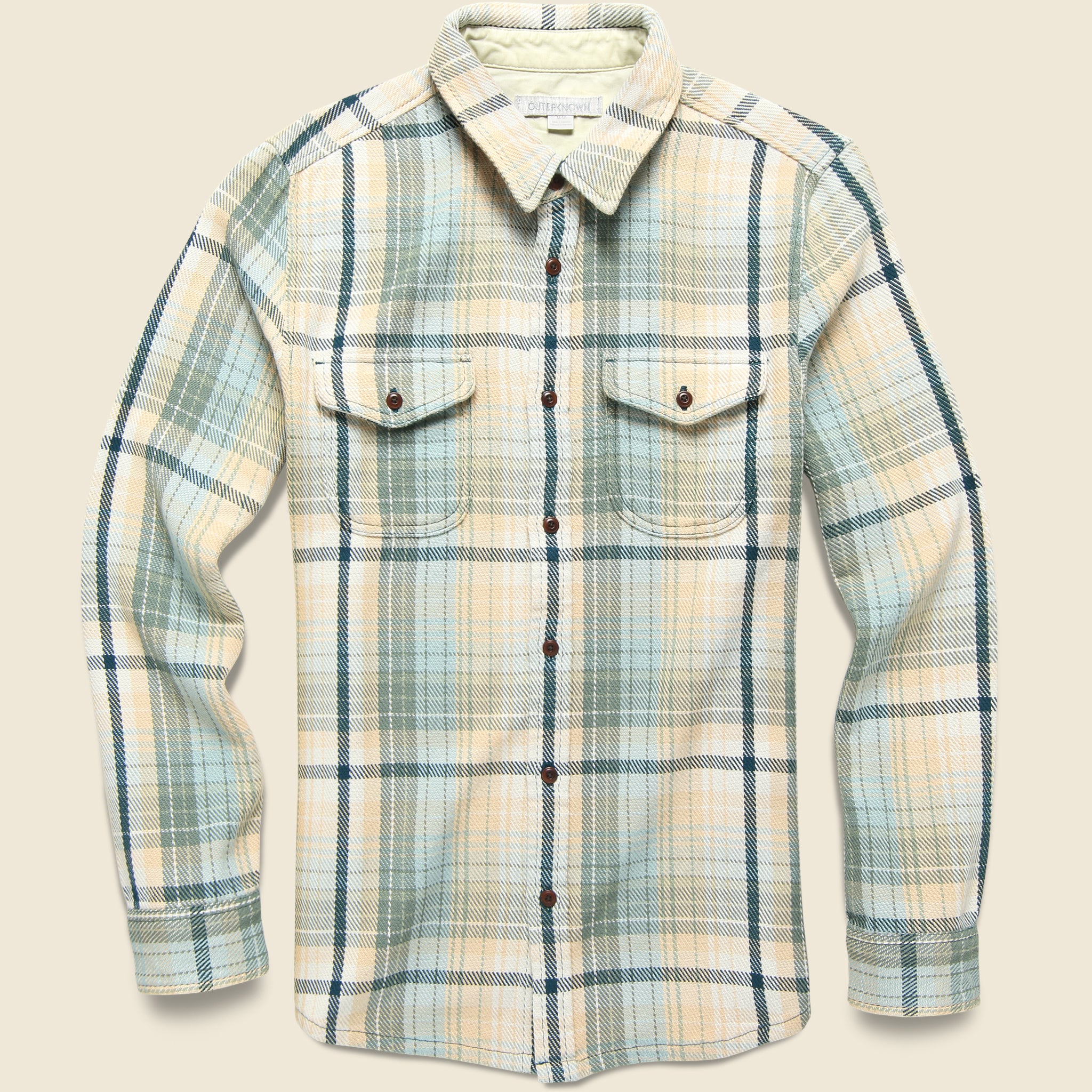 Blanket Shirt - Grey Mist Bienvenido Plaid - Outerknown - STAG Provisions - Tops - L/S Woven - Plaid