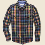 Blanket Shirt - True Black Rainbow Plaid - Outerknown - STAG Provisions - Tops - L/S Woven - Plaid