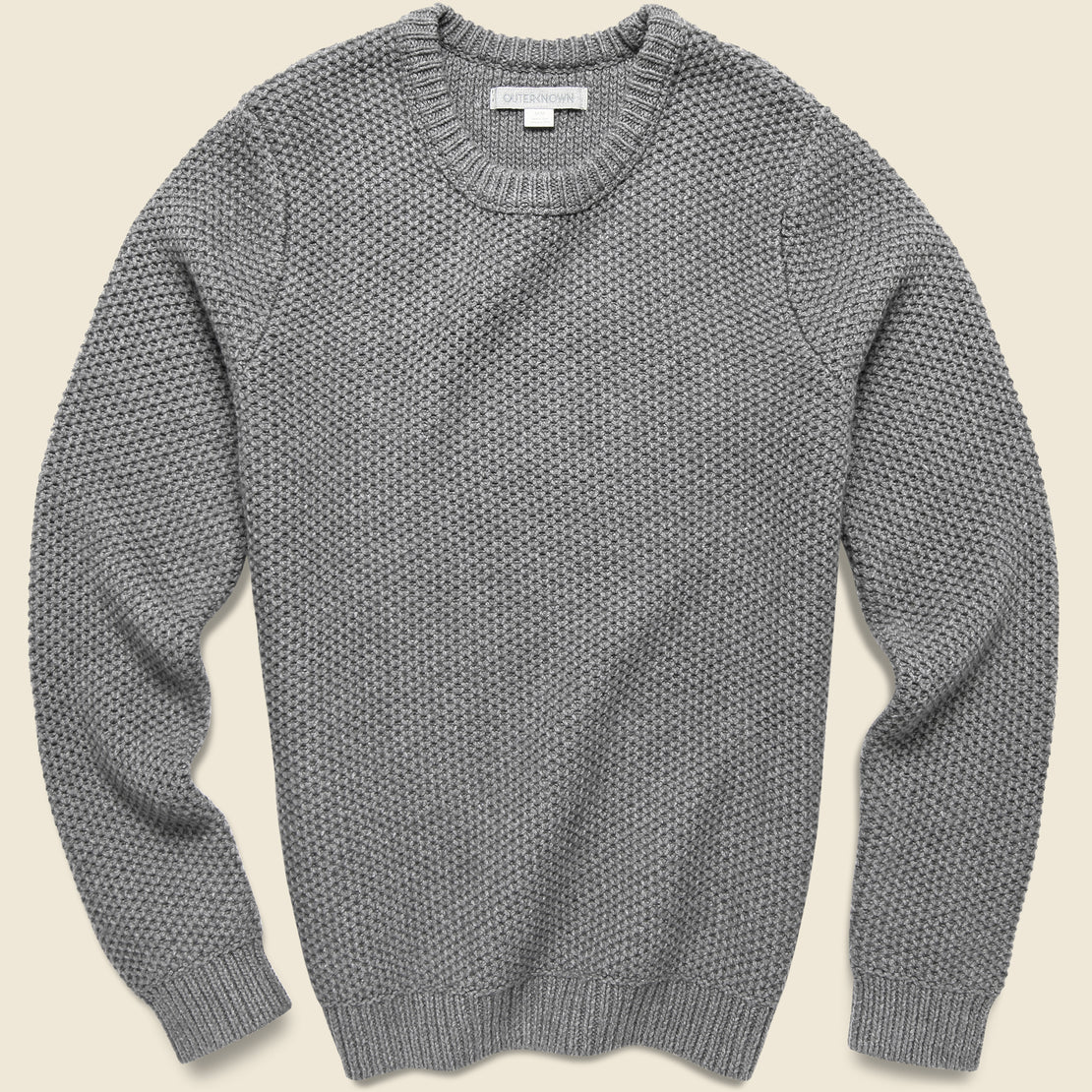 Outerknown Eastbank Crew - Heather Charcoal