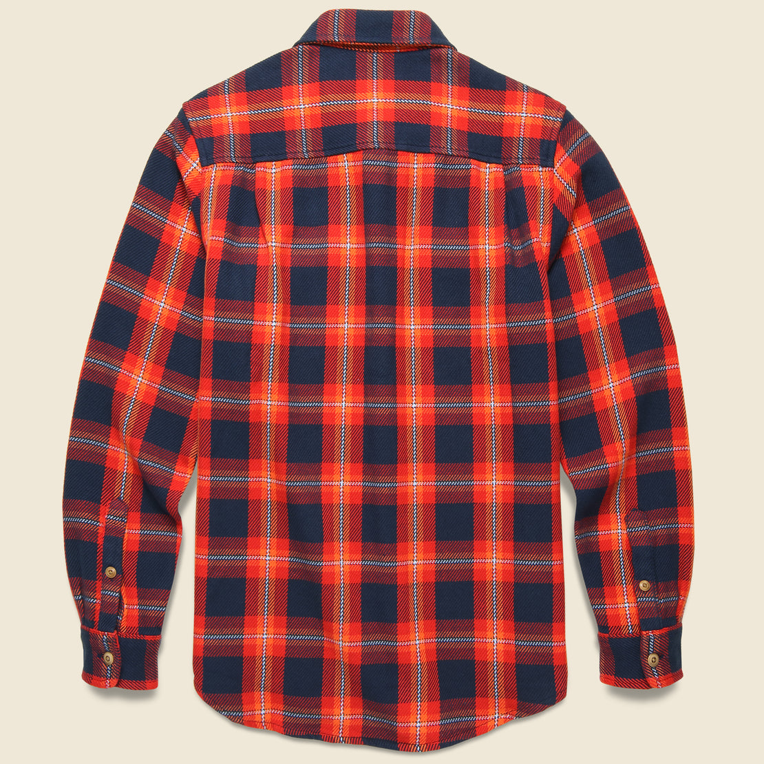 Blanket Shirt - Marine Princeton Plaid - Outerknown - STAG Provisions - Tops - L/S Woven - Plaid