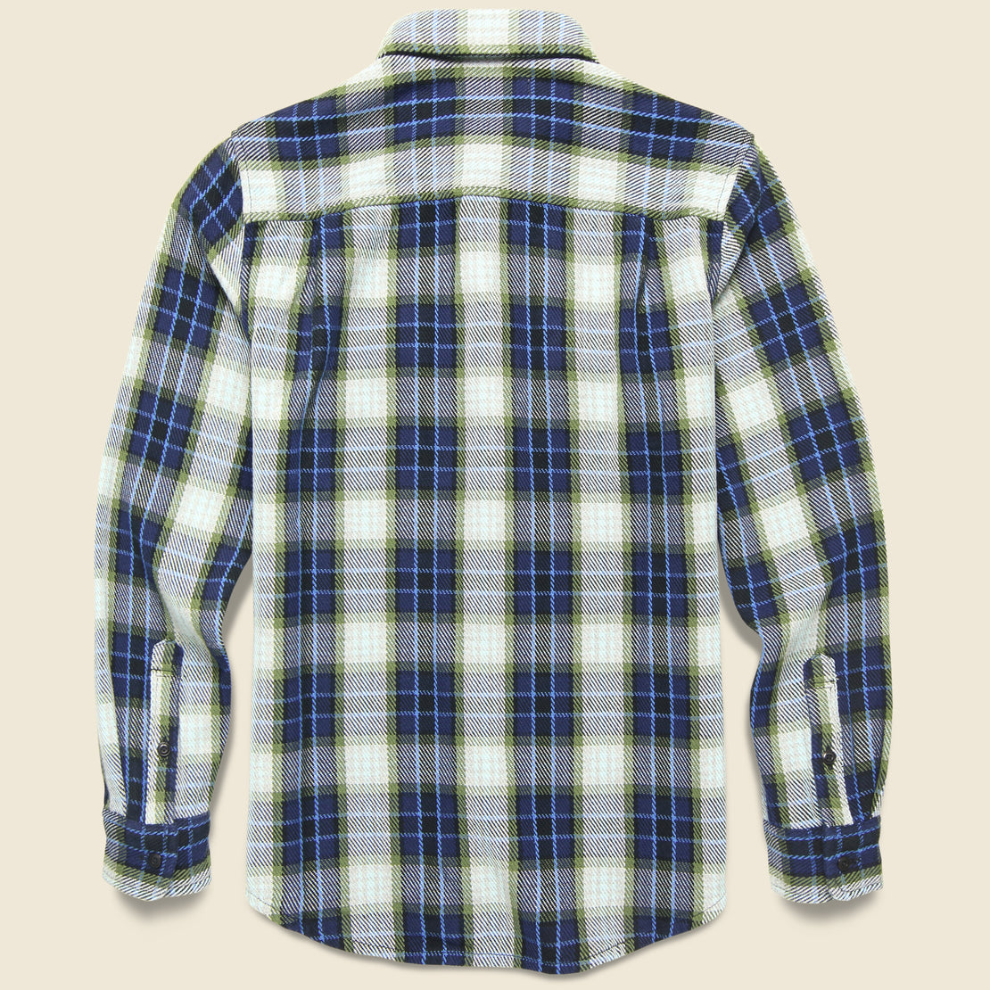 Blanket Shirt - Marine Felize Plaid - Outerknown - STAG Provisions - Tops - L/S Woven - Plaid