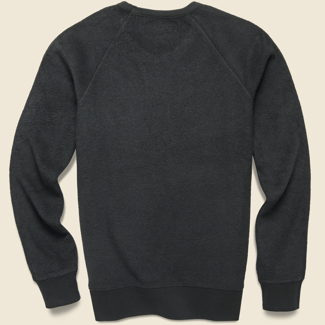 Hightide Crew - Pitch Black - Outerknown - STAG Provisions - Tops - Fleece / Sweatshirt