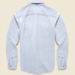 Chroma Blanket Shirt - Heather Blue - Outerknown - STAG Provisions - Tops - L/S Woven - Solid
