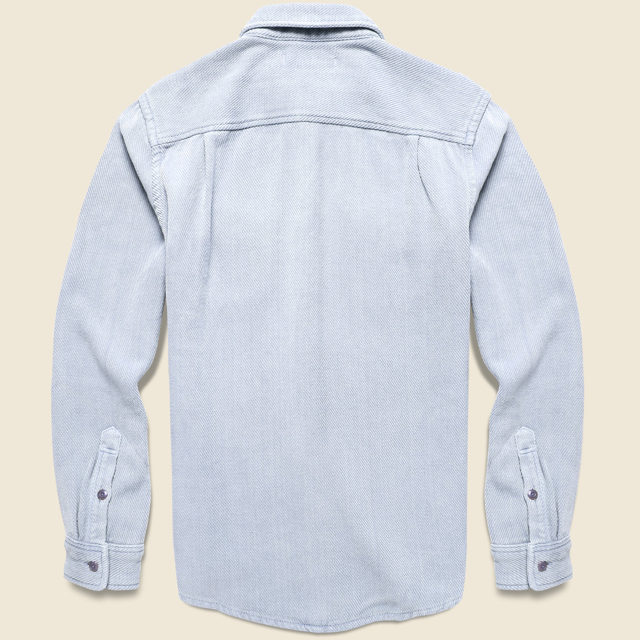 Chroma Blanket Shirt - Heather Blue - Outerknown - STAG Provisions - Tops - L/S Woven - Solid
