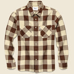 Blackmer Buffalo Shirt - Ecru - Penfield - STAG Provisions - Tops - L/S Woven - Plaid