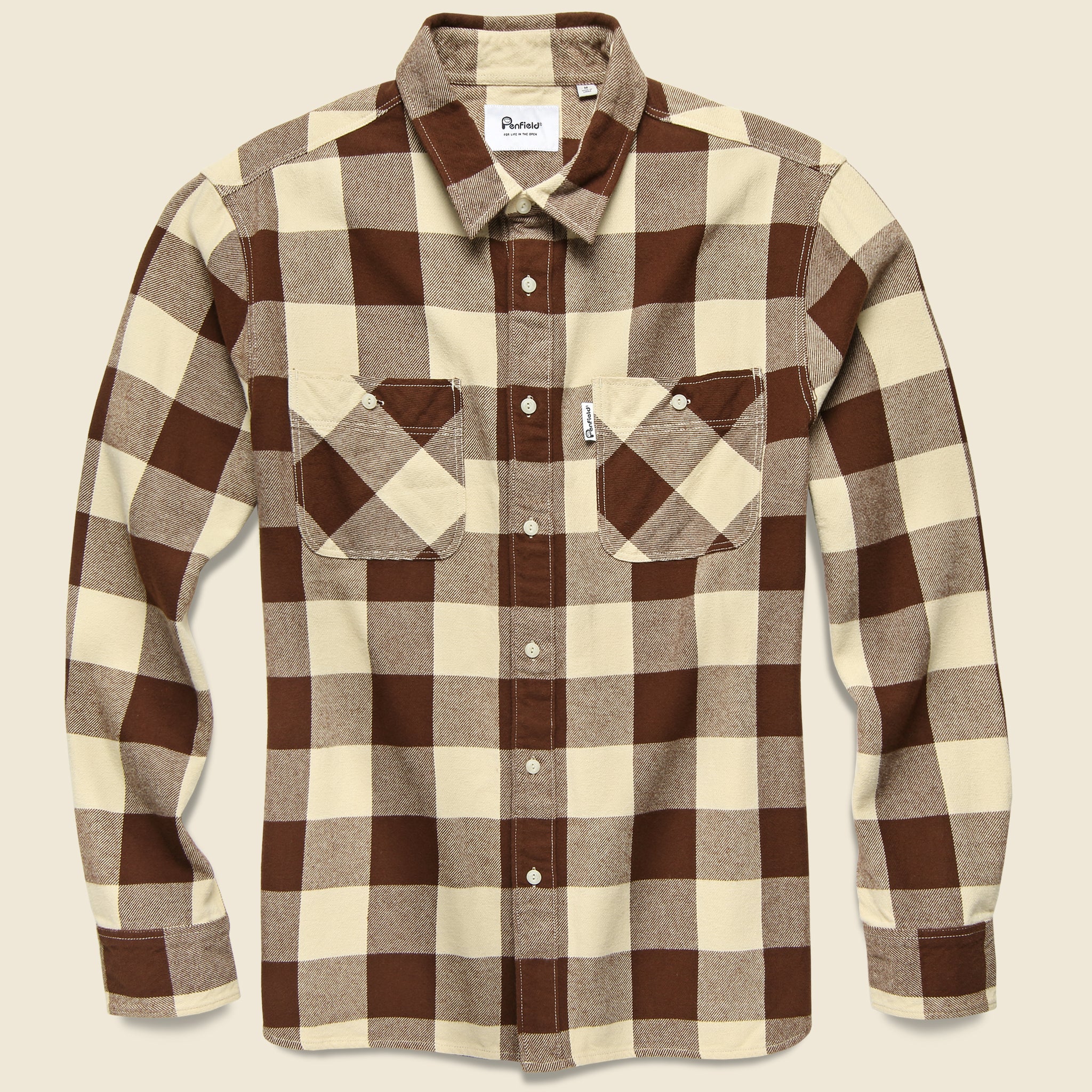 Blackmer Buffalo Shirt - Ecru - Penfield - STAG Provisions - Tops - L/S Woven - Plaid