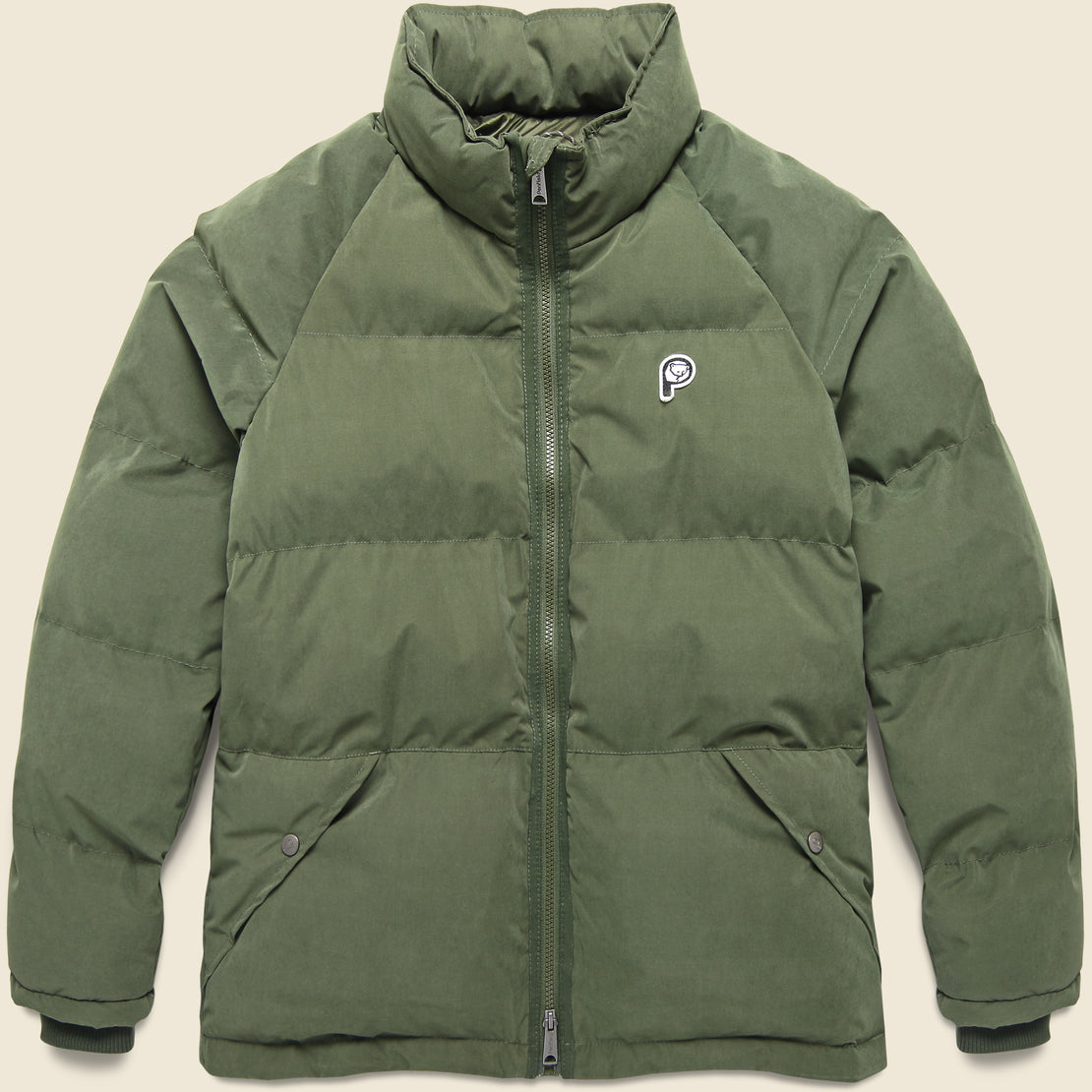 Penfield P Bear Funnel Neck Puffer Jacket - Forest Night