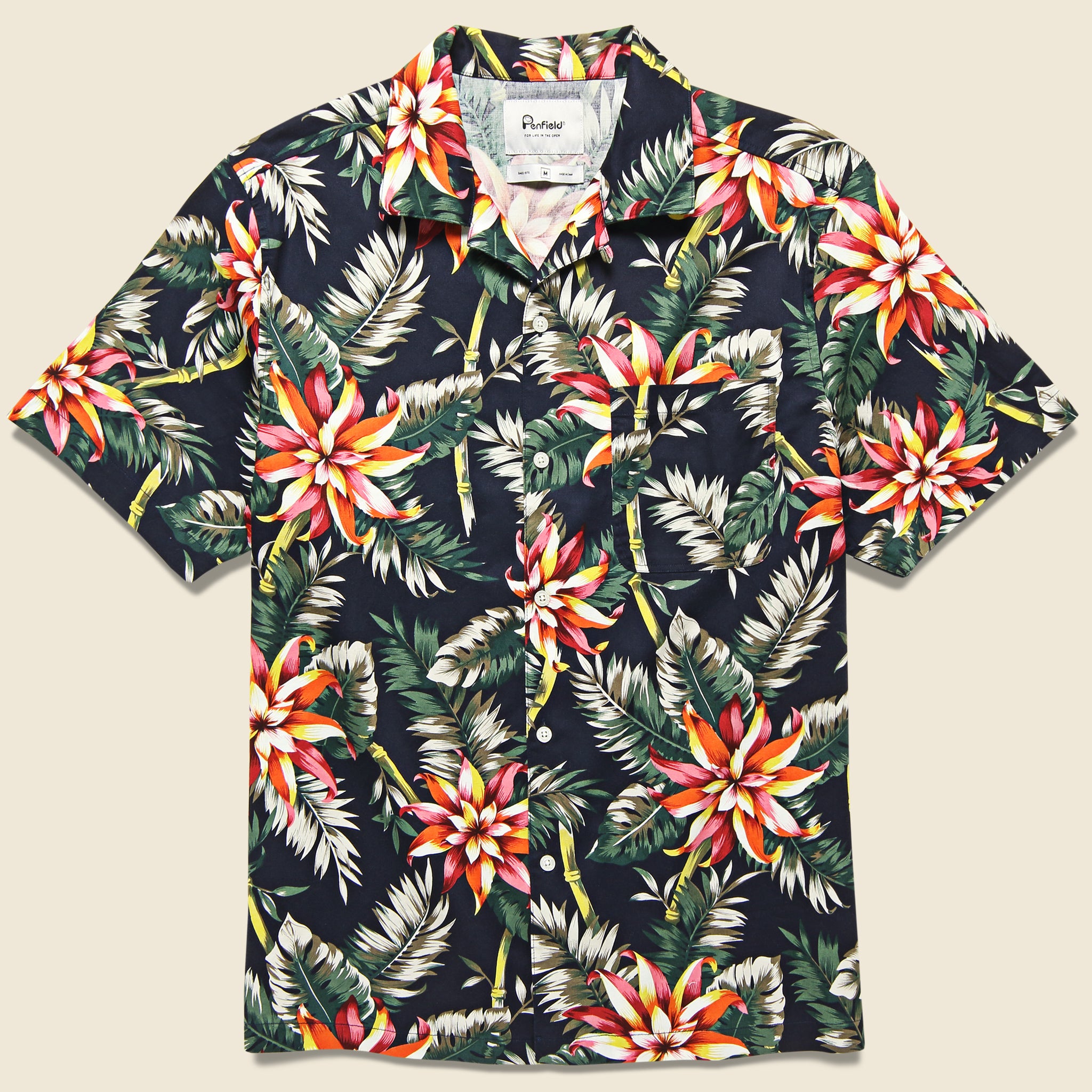 Gonzales Shirt - Black - Penfield - STAG Provisions - Tops - S/S Woven - Floral