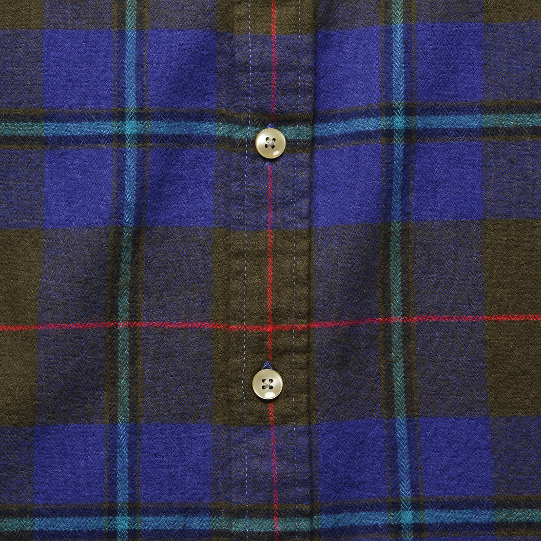 Freedom Plaid Flannel - Brown/Blue - Portuguese Flannel - STAG Provisions - Tops - L/S Woven - Plaid