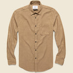 Canela Heather Flannel - Tan - Portuguese Flannel - STAG Provisions - Tops - L/S Woven - Solid