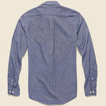 Espiga Herringbone Flannel - Blue - Portuguese Flannel - STAG Provisions - Tops - L/S Woven - Solid