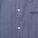 Espiga Herringbone Flannel - Blue - Portuguese Flannel - STAG Provisions - Tops - L/S Woven - Solid