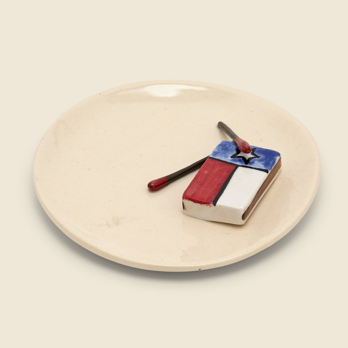 Small Plate - Texas Flag Matches
