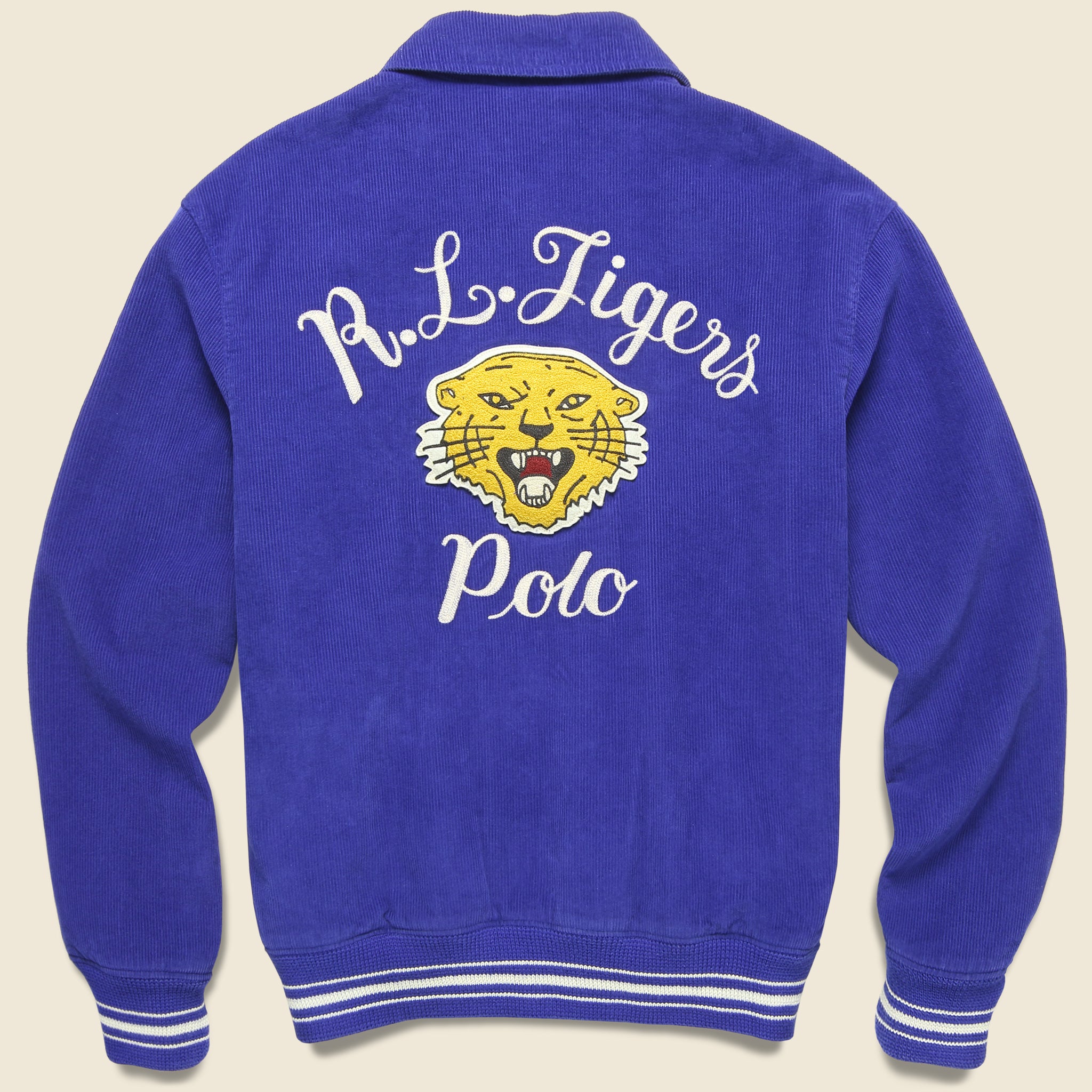 Corduroy Vintage Varsity Jacket - Royal - Polo Ralph Lauren - STAG Provisions - Outerwear - Coat / Jacket