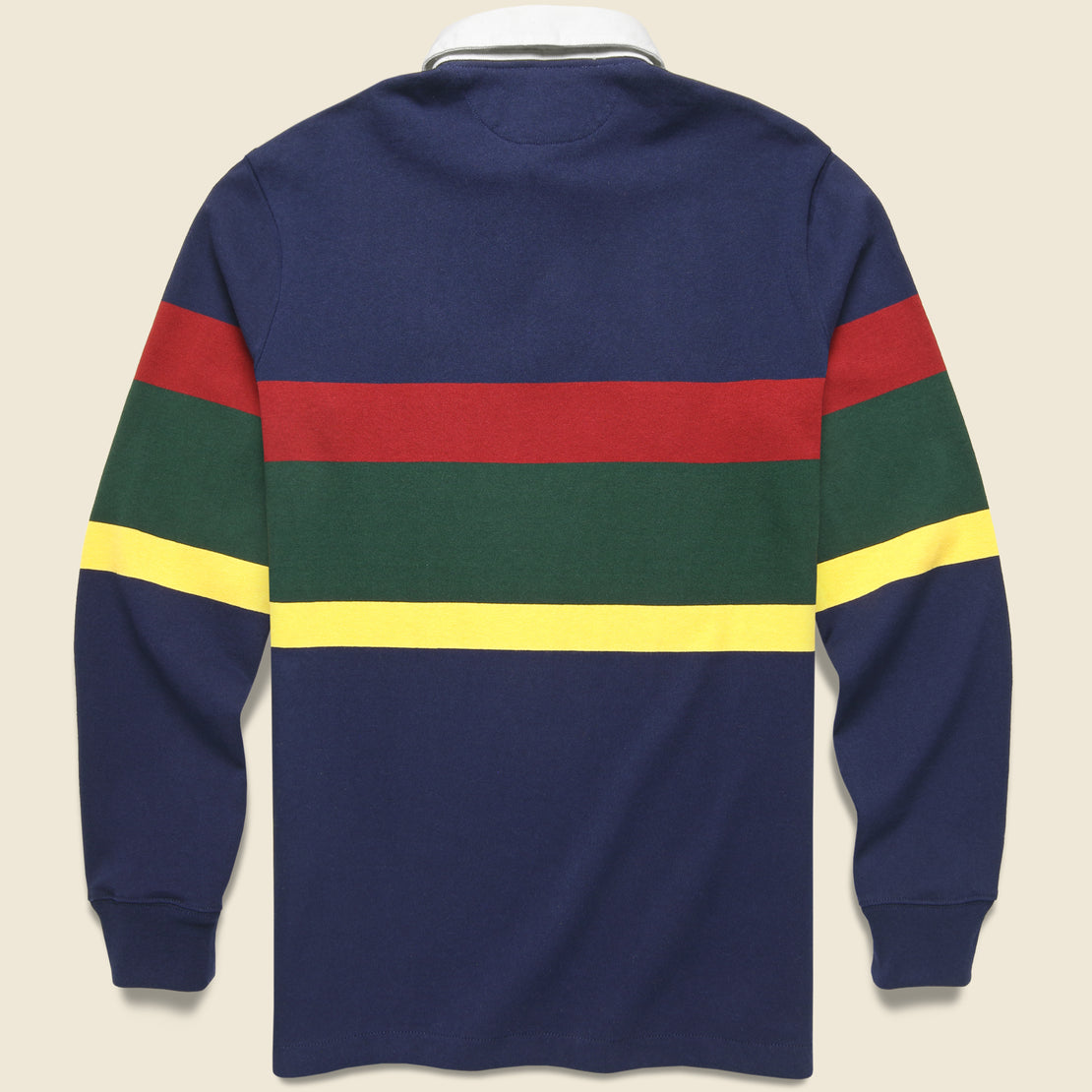 Crest Logo Rugby Polo - Cruise Navy Multi Stripe - Polo Ralph Lauren - STAG Provisions - Tops - L/S Knit