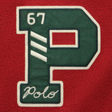 P-Wing Fleece Sweatshirt - Red/Navy - Polo Ralph Lauren - STAG Provisions - Tops - Fleece / Sweatshirt