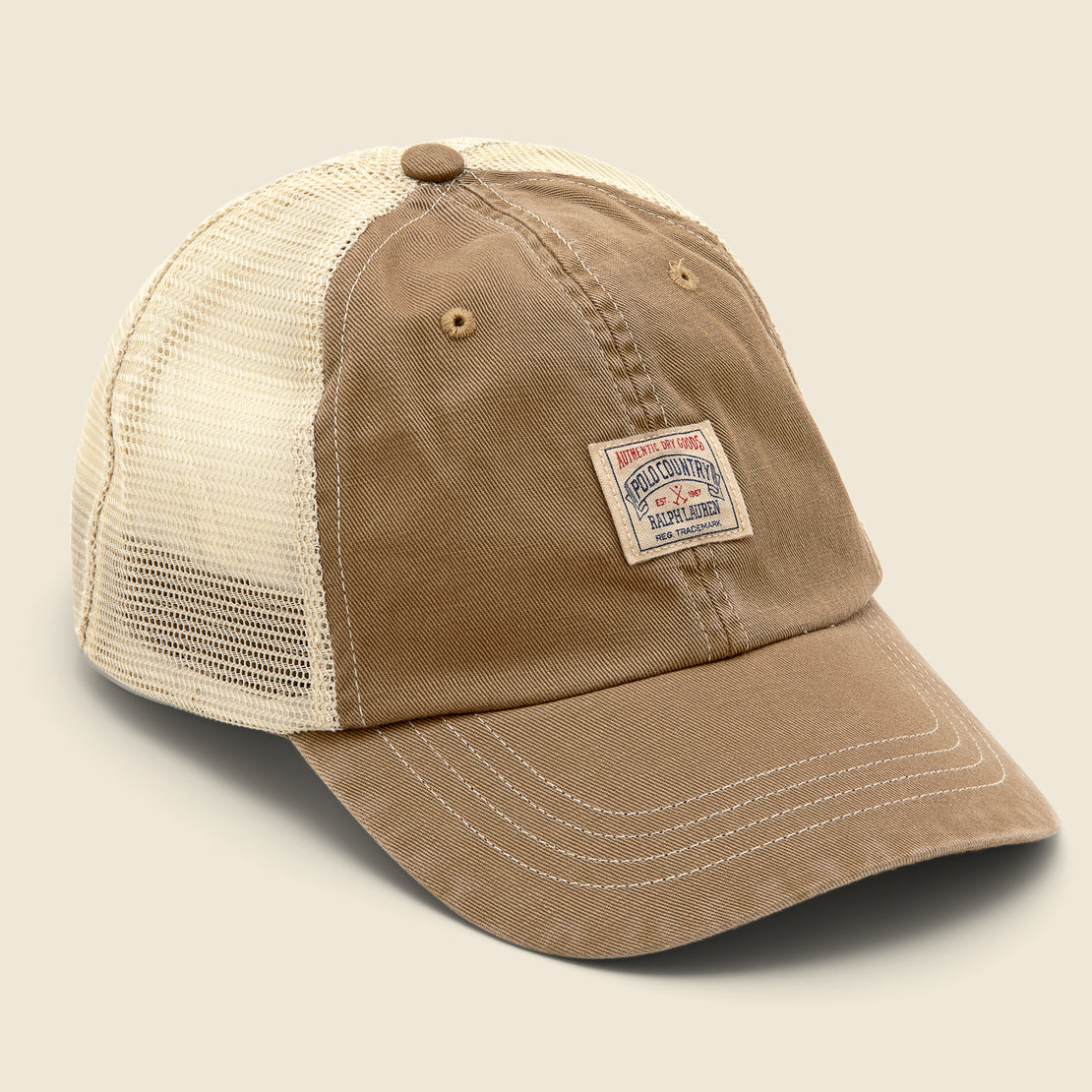 Polo Ralph Lauren Classic Twill Trucker Hat - Tan