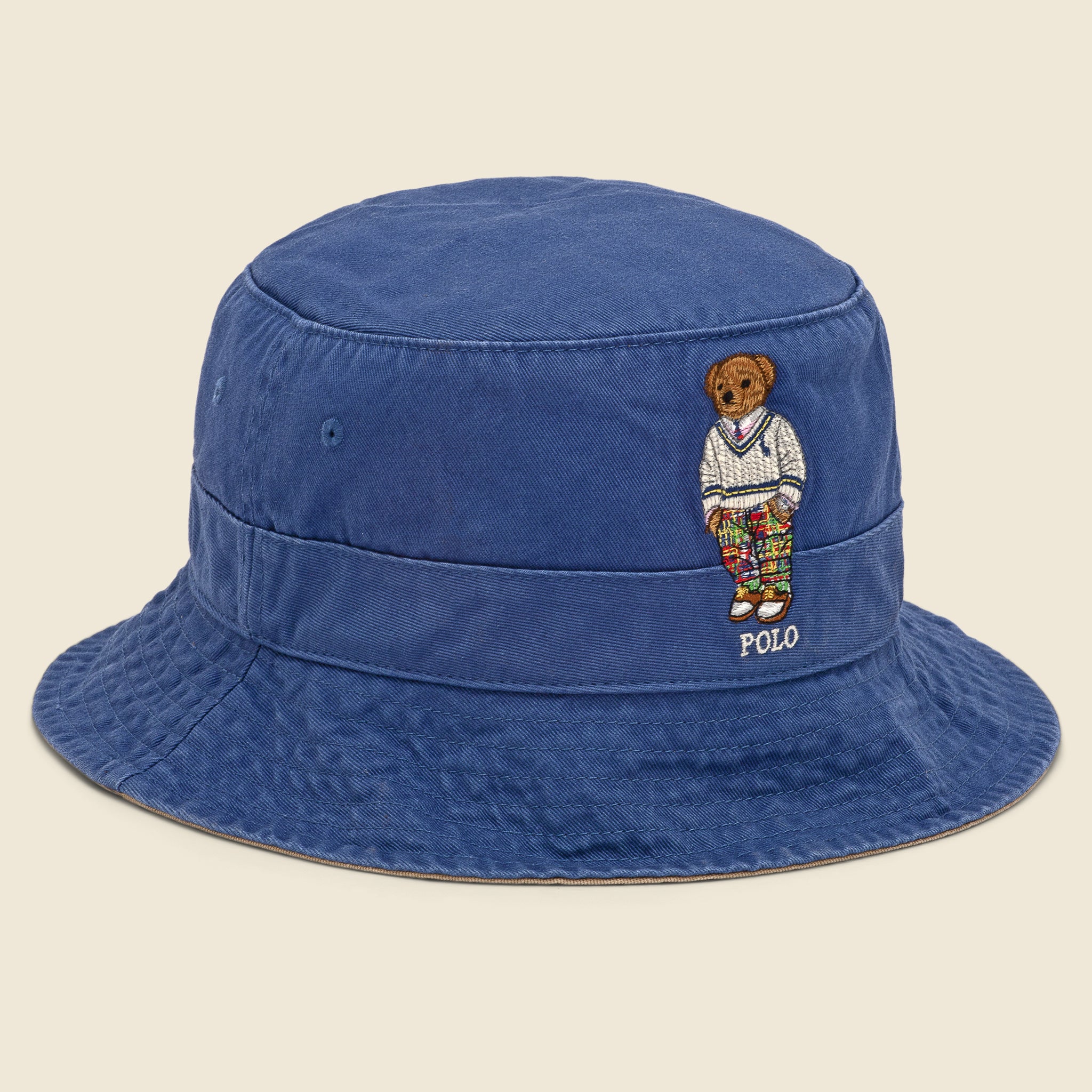 Preppy Bear Bucket Hat - Navy Twill - Polo Ralph Lauren - STAG Provisions - Accessories - Hats