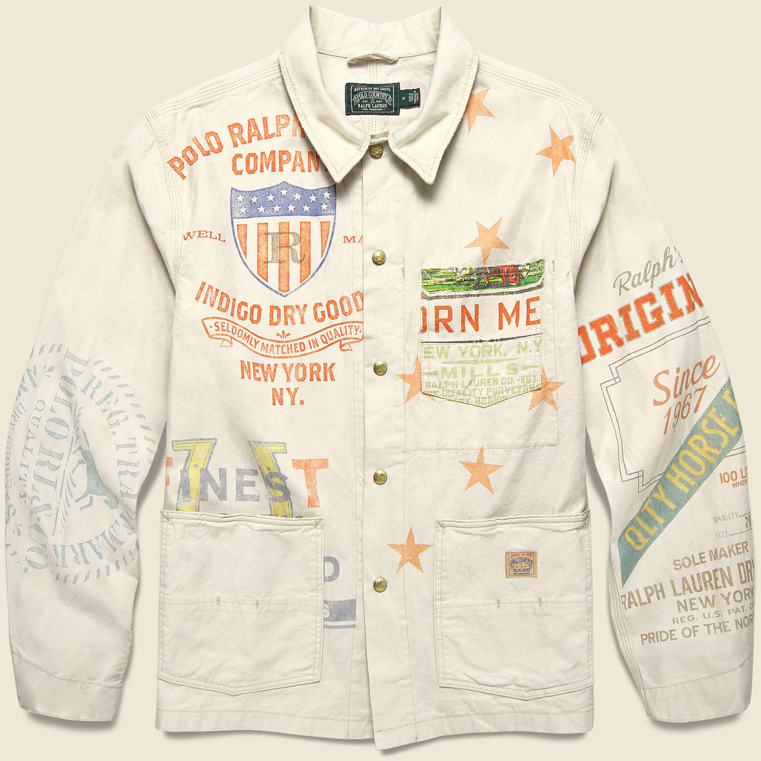 Polo Ralph Lauren Feed Bag Painters Jacket - Ecru