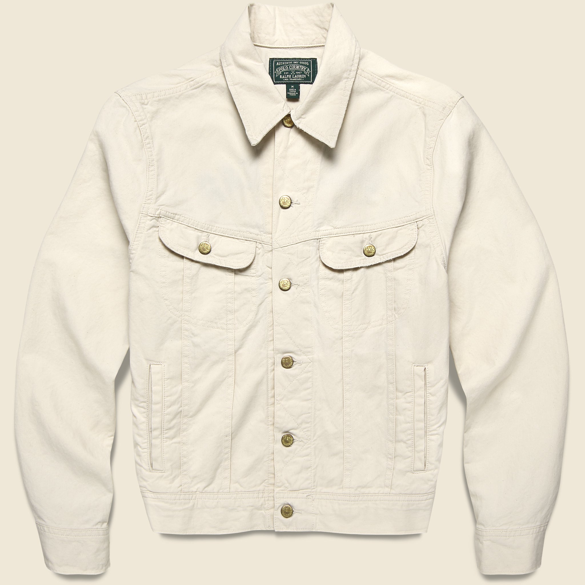 Polo Bears Trucker Jacket - Ecru - Polo Ralph Lauren - STAG Provisions - Outerwear - Coat / Jacket