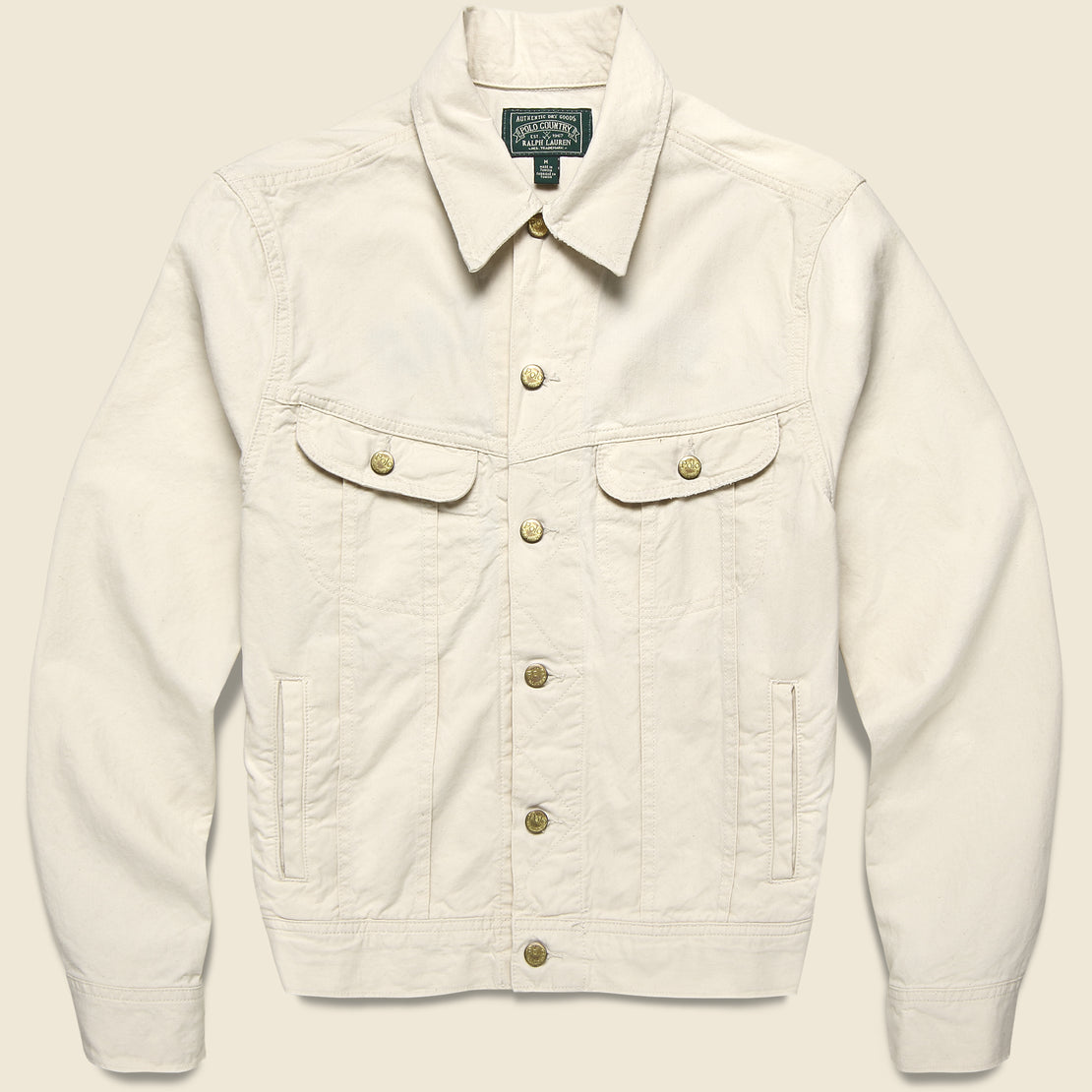 Polo Bears Trucker Jacket - Ecru - Polo Ralph Lauren - STAG Provisions - Outerwear - Coat / Jacket