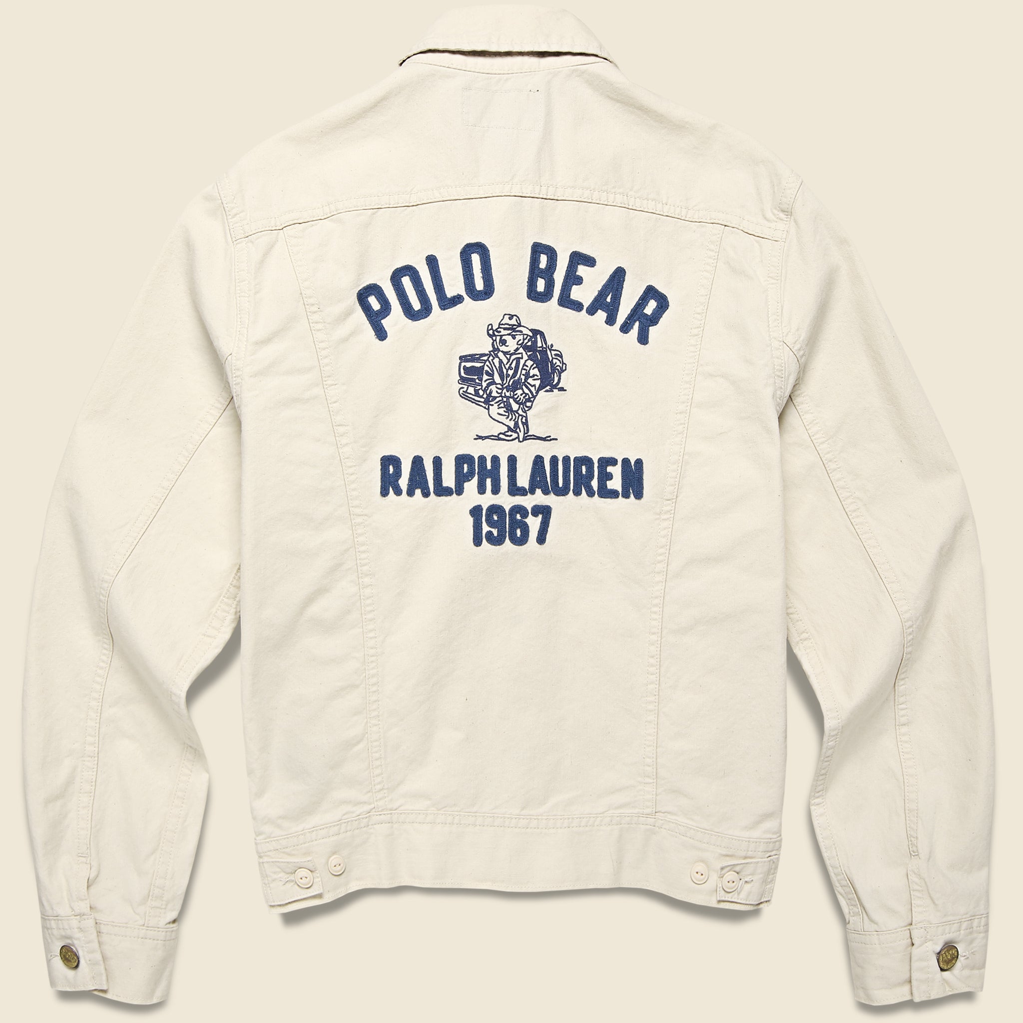 Polo Bears Trucker Jacket - Ecru - Polo Ralph Lauren - STAG Provisions - Outerwear - Coat / Jacket