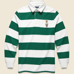 Preppy Bear Rugby Shirt - Green/White Stripe - Polo Ralph Lauren - STAG Provisions - Tops - L/S Knit