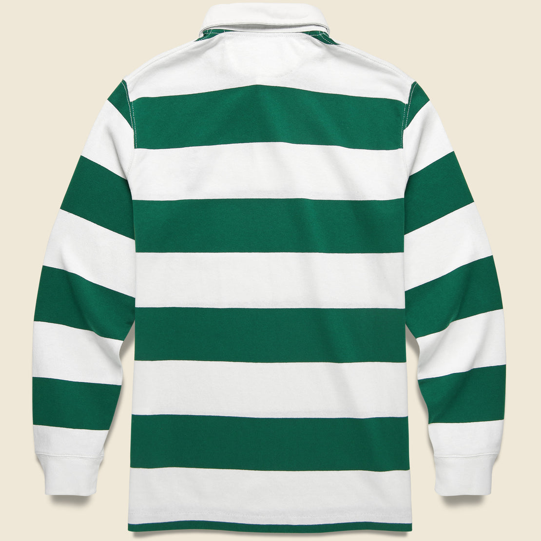 Preppy Bear Rugby Shirt - Green/White Stripe - Polo Ralph Lauren - STAG Provisions - Tops - L/S Knit