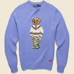 Preppy Bear Crewneck Sweater - Light Blue - Polo Ralph Lauren - STAG Provisions - Tops - Sweater