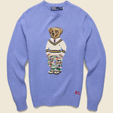 Preppy Bear Crewneck Sweater - Light Blue - Polo Ralph Lauren - STAG Provisions - Tops - Sweater
