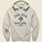 Polo Bear Hoodie - Heather Grey - Polo Ralph Lauren - STAG Provisions - Tops - Fleece / Sweatshirt