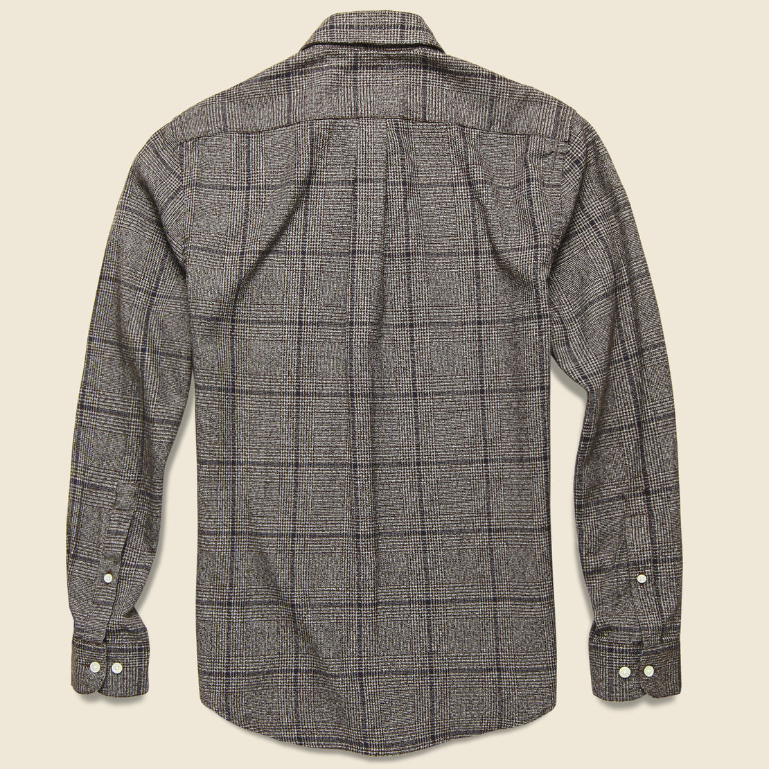Prince of Wales Flannel - Bordeaux - Portuguese Flannel - STAG Provisions - Tops - L/S Woven - Plaid