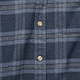 Abstract Check Flannel - Navy/Grey - Portuguese Flannel - STAG Provisions - Tops - L/S Woven - Plaid