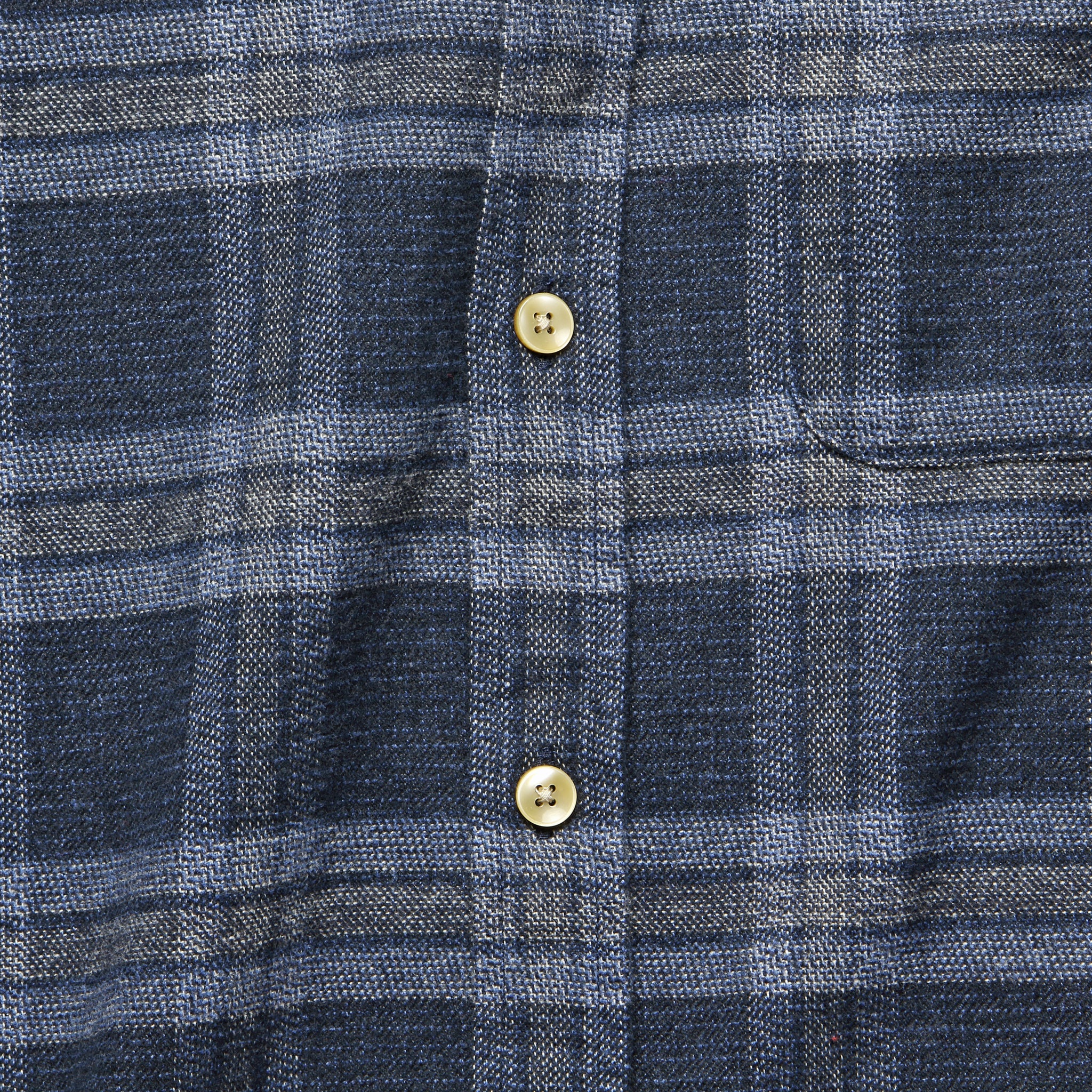 Abstract Check Flannel - Navy/Grey - Portuguese Flannel - STAG Provisions - Tops - L/S Woven - Plaid