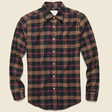 Compact Plaid Flannel - Black/Pink - Portuguese Flannel - STAG Provisions - Tops - L/S Woven - Plaid