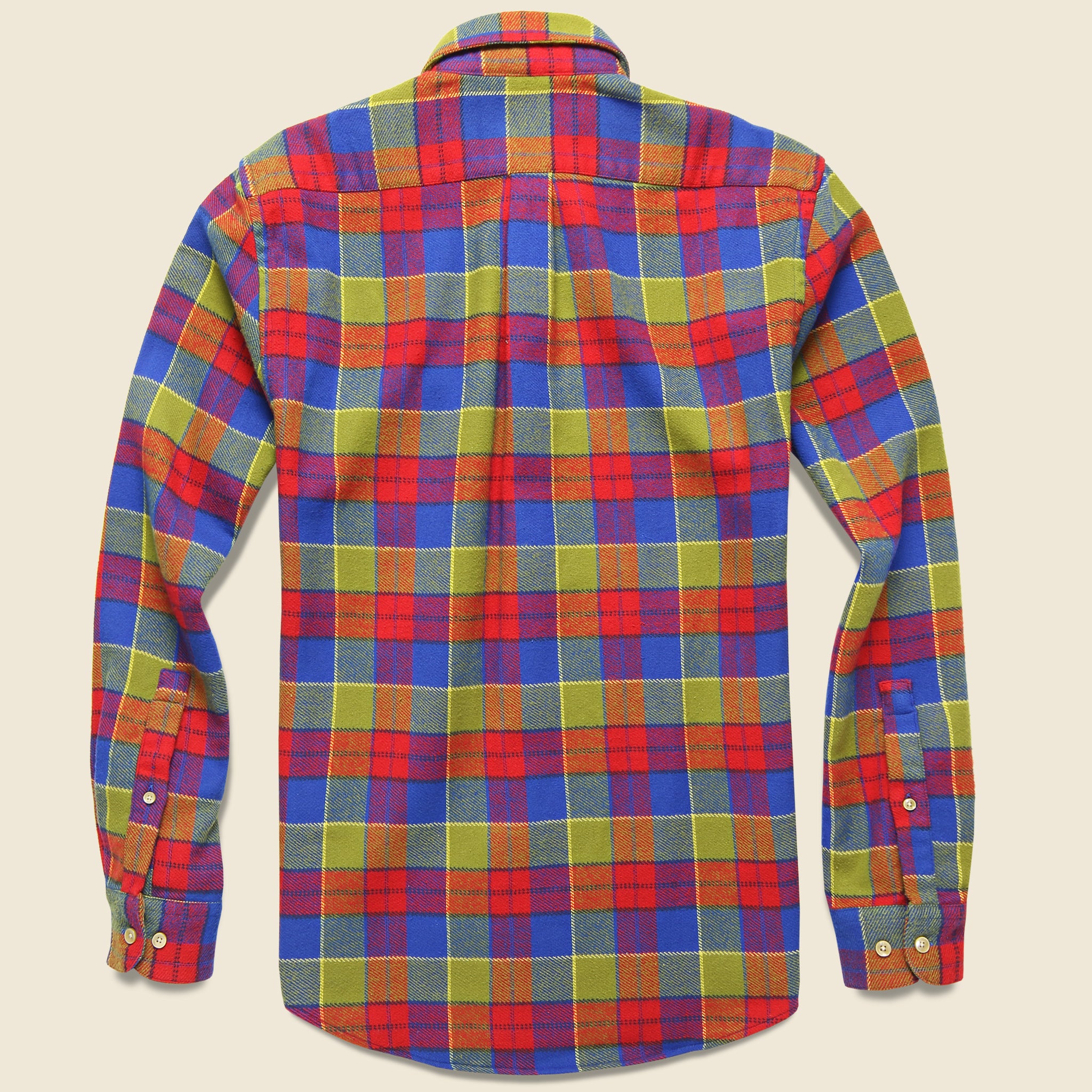 
                          Nebraska Check Flannel - Red/Green/Blue - Portuguese Flannel - STAG Provisions - Tops - L/S Woven - Plaid
                        