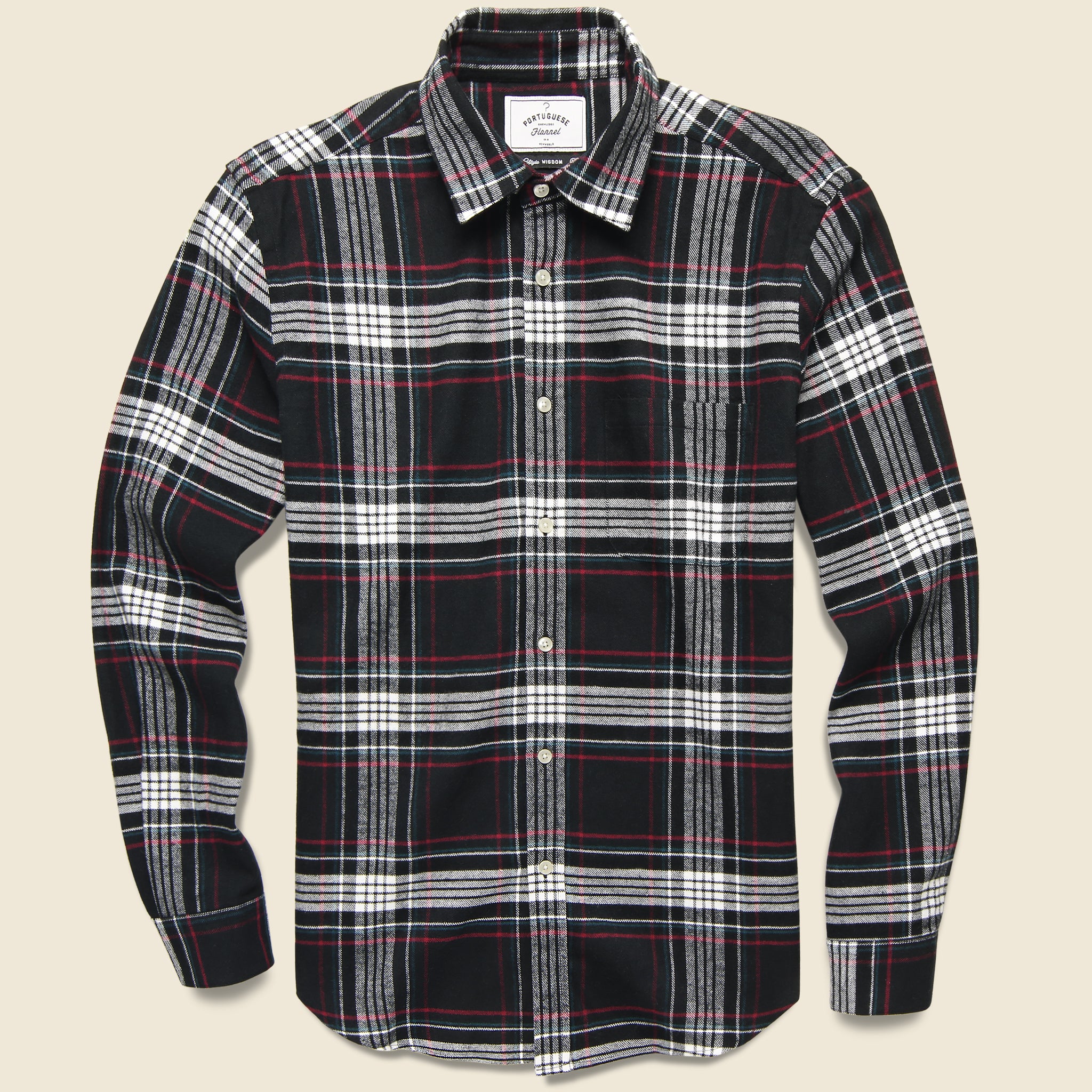 Big Square Nazare Flannel - Black/White - Portuguese Flannel - STAG Provisions - Tops - L/S Woven - Plaid