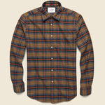 Check Flannel - Orange - Portuguese Flannel - STAG Provisions - Tops - L/S Woven - Plaid