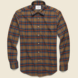 Check Flannel - Orange - Portuguese Flannel - STAG Provisions - Tops - L/S Woven - Plaid
