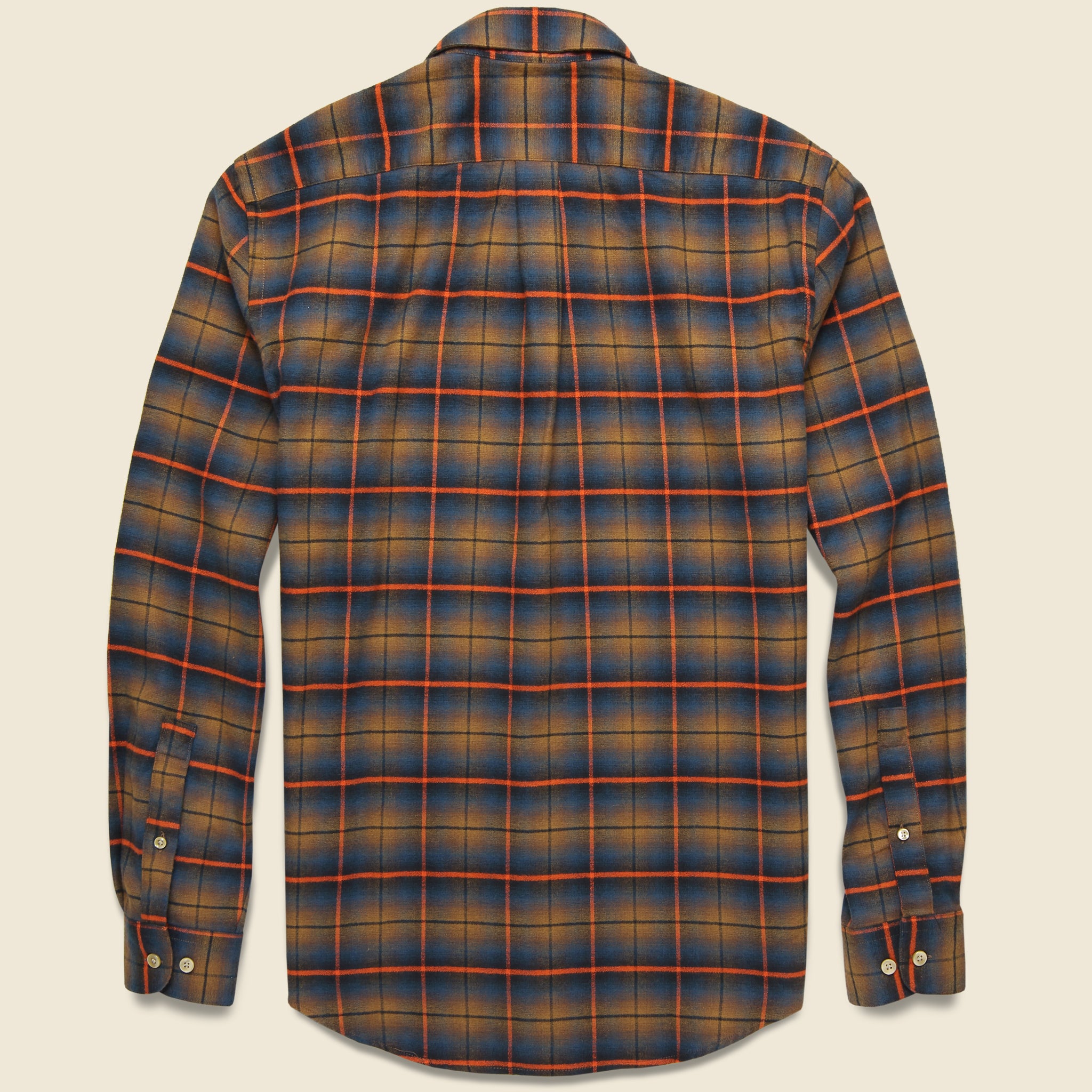 Check Flannel - Orange - Portuguese Flannel - STAG Provisions - Tops - L/S Woven - Plaid