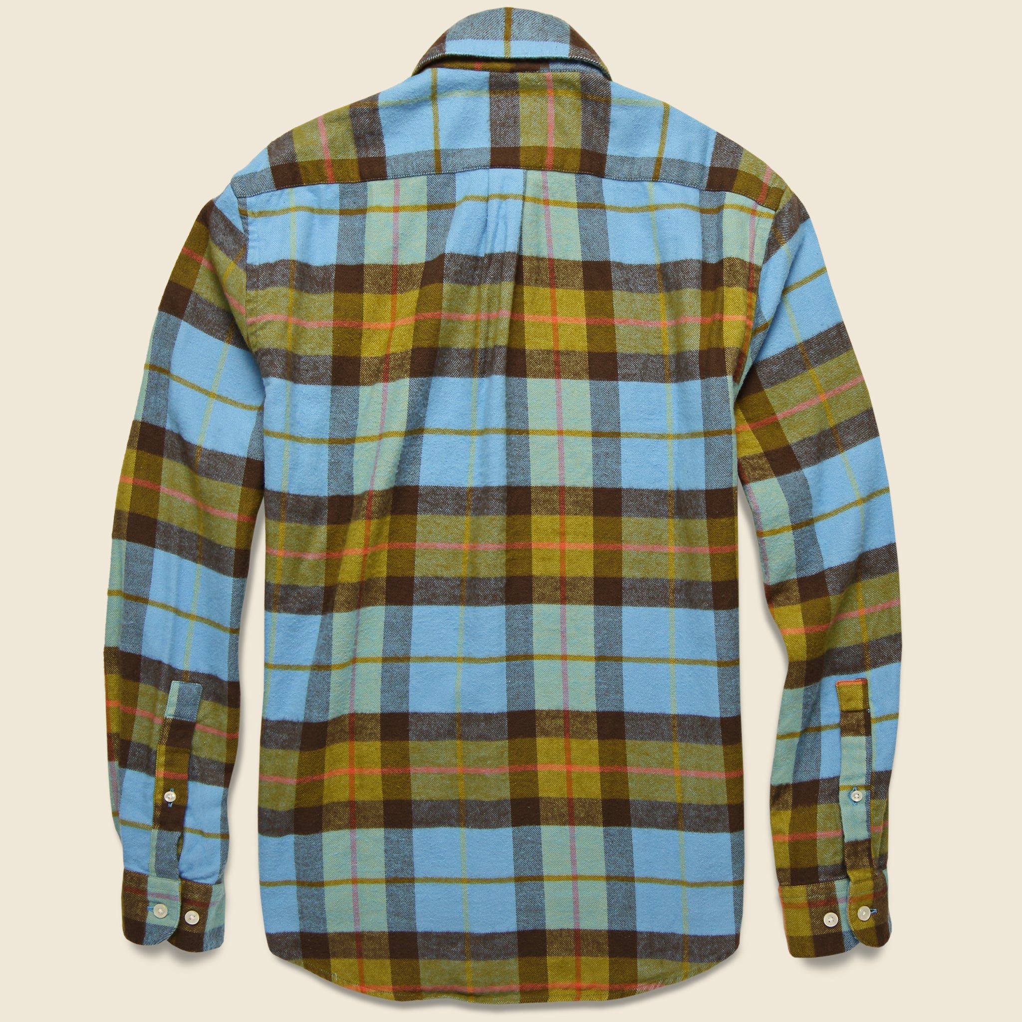 
                          Friendly Check Flannel - Light Blue/Brown - Portuguese Flannel - STAG Provisions - Tops - L/S Woven - Plaid
                        