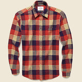Village Plaid Flannel - Red/White - Portuguese Flannel - STAG Provisions - Tops - L/S Woven - Plaid