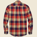 Village Plaid Flannel - Red/White - Portuguese Flannel - STAG Provisions - Tops - L/S Woven - Plaid