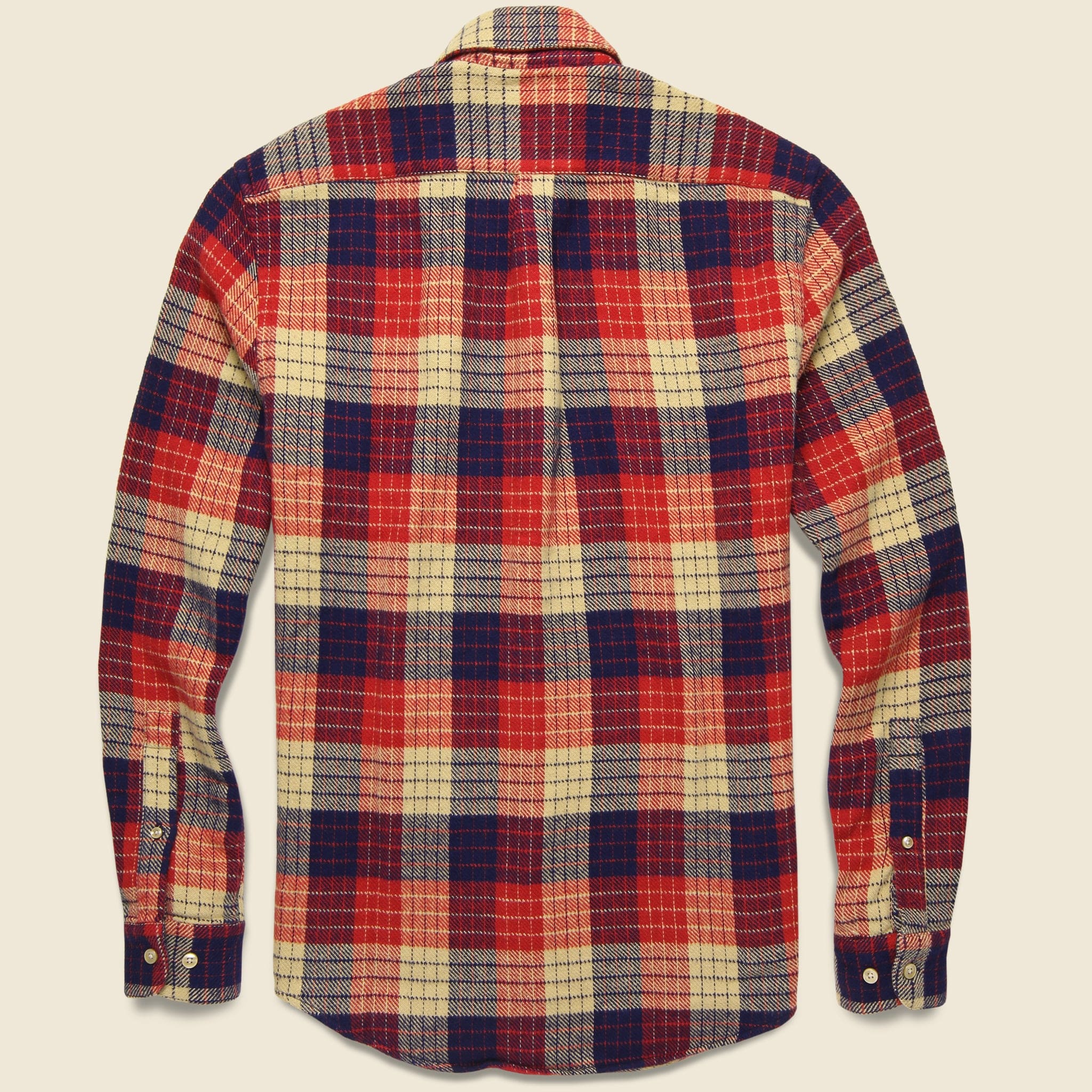 Village Plaid Flannel - Red/White - Portuguese Flannel - STAG Provisions - Tops - L/S Woven - Plaid