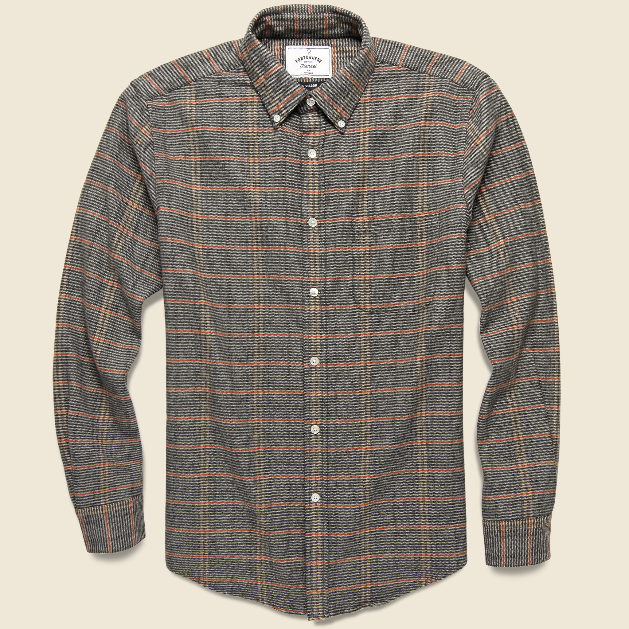 Library Micro Check Shirt - Brown - Portuguese Flannel - STAG Provisions - Tops - L/S Woven - Plaid