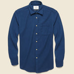Teca Solid Flannel - French Blue - Portuguese Flannel - STAG Provisions - Tops - L/S Woven - Solid